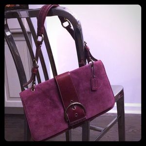 real suede Color is raspberry not red or purple